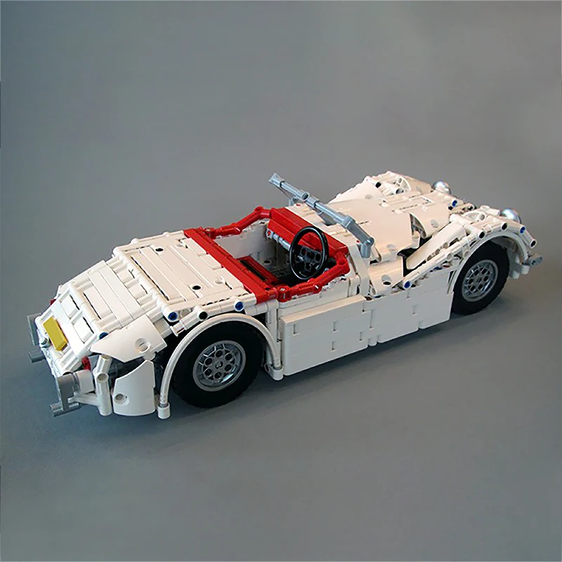 

BuildMoc Technical Car Classic Supercar Bricks City Racing Vehicle MOC Building Blocks Parts Bricks Educational Kids Toy