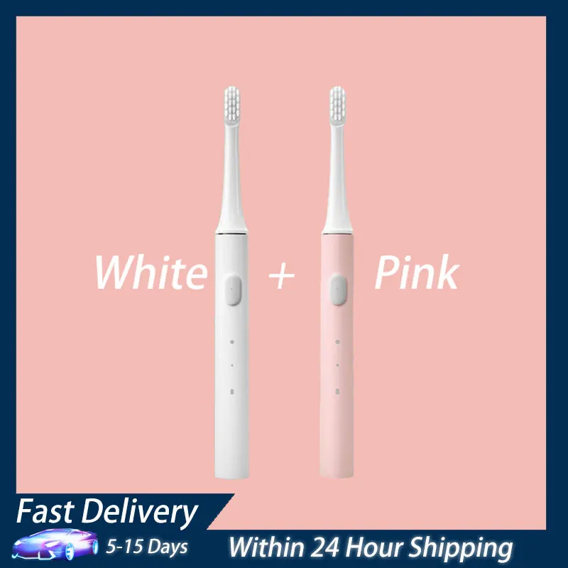 NEW XIAOMI MIJIA Sonic Electric Toothbrush T100 IPX7 Waterproof Rechargeable Toothbrush Adult Ultrasonic Automatic