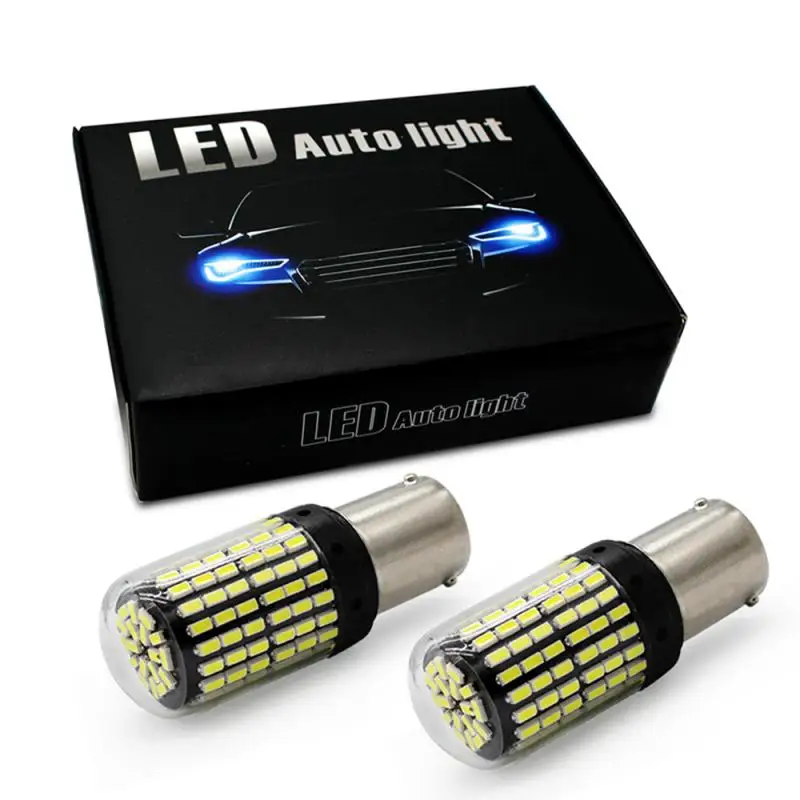 2 шт. Автомобильный светодиодный сигнал поворота T20 7440 W21W лампы 1156 3014 SMD выделить