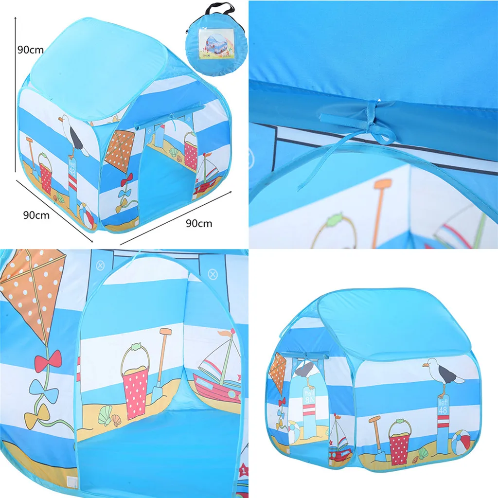 

Camping Tent Folding Children Kids Playing House Toy In/Outdoor Seaside Parent-child Inteeactive Game Beach&Mountain Supplies