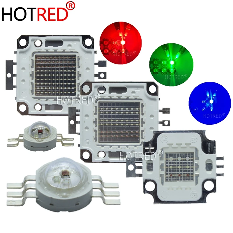 Светодиодный светильник высокой мощности RGB/чип с матрицей RGBW 3 Вт 10 20 30 50 100