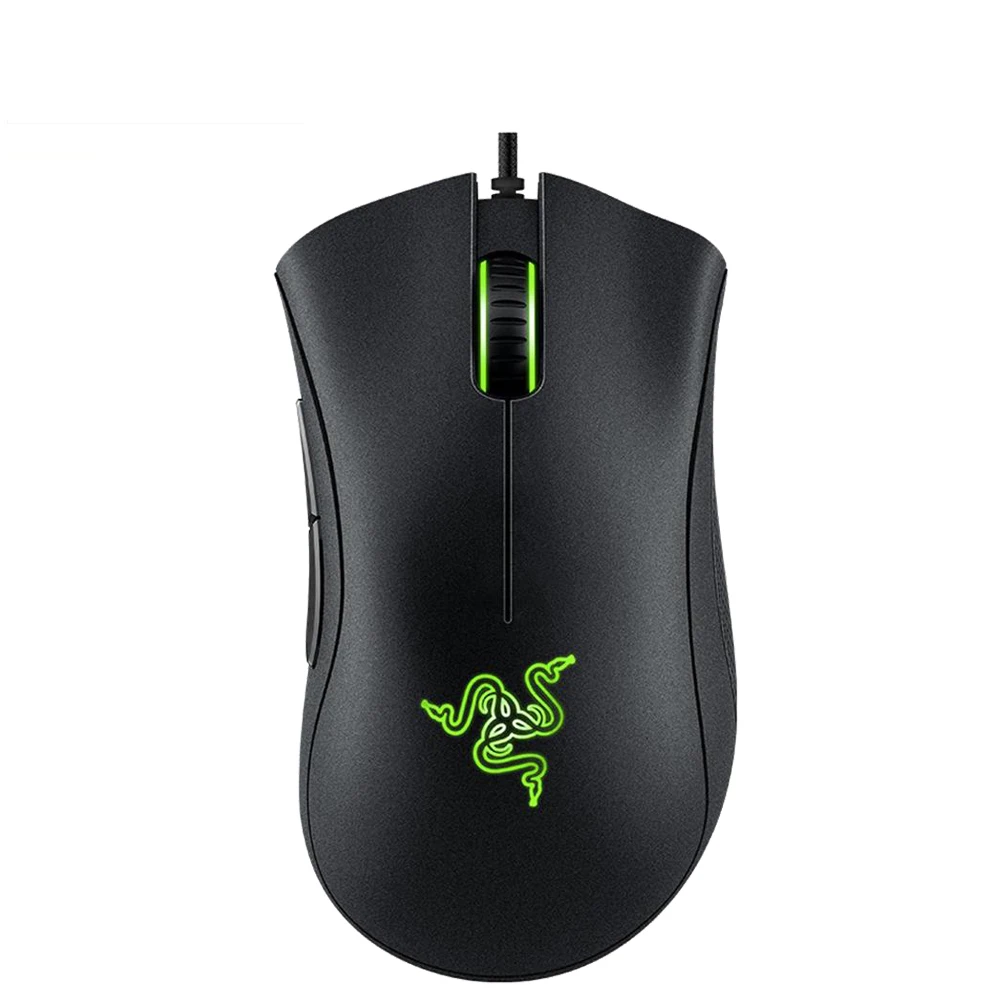 Razer DeathAdder Essential эргономичная игровая мышь 6400 dpi оптический датчик геймера для компьютера ноутбука ПК кубики
