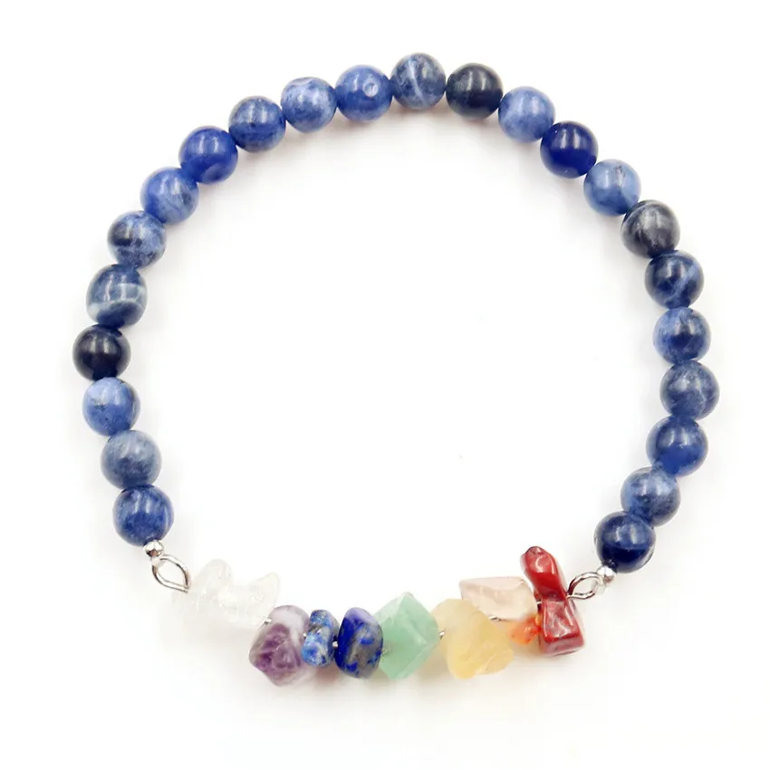 FYJS уникальные красочные маленькие камни соединяют 6 мм аметисты круглый