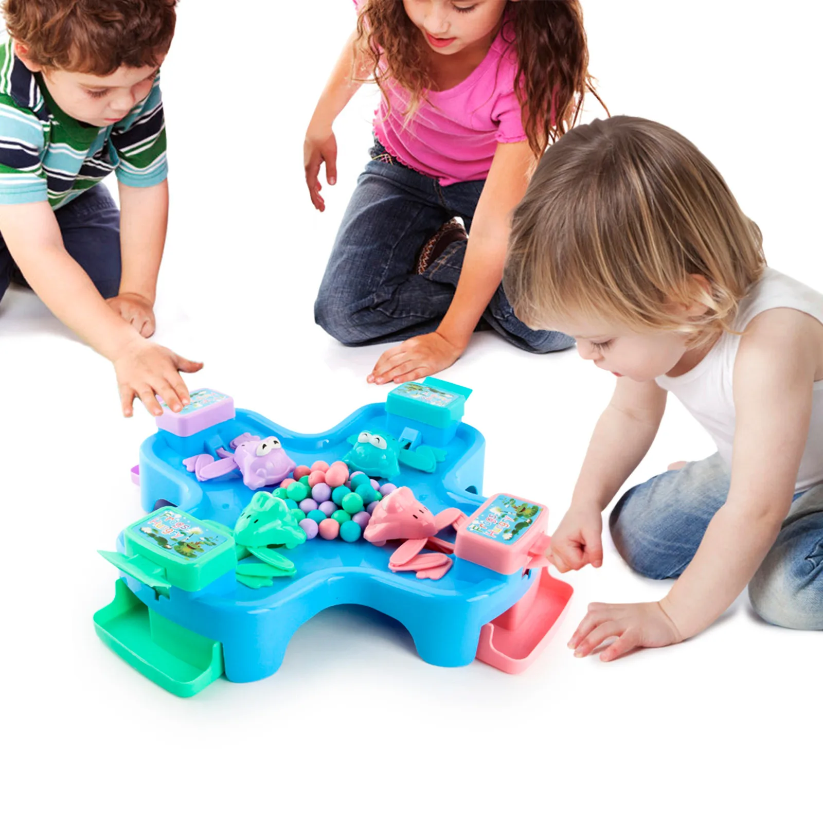 Игра игра в виде лягушки Eat Ball мультиплеер конкурентоспособная гонка