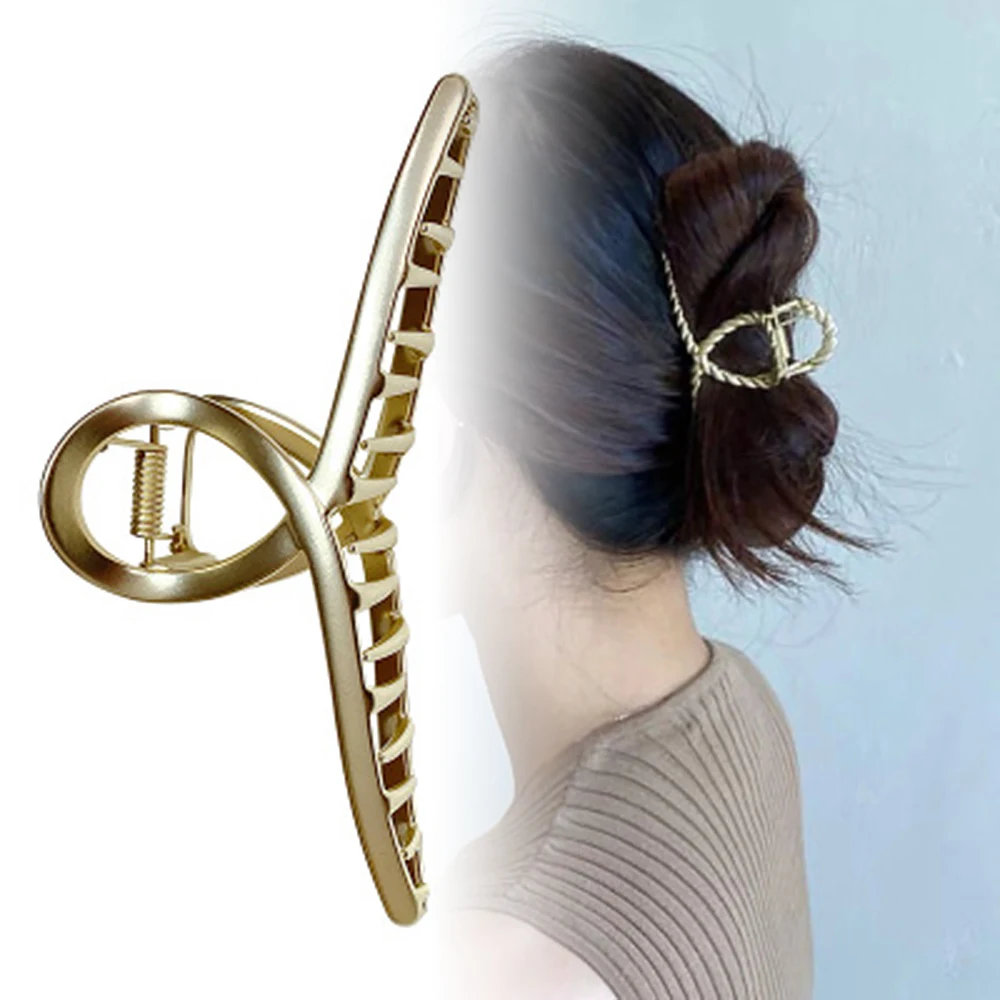 Заколки для волос в Корейском стиле девочек и женщин матовые металлические