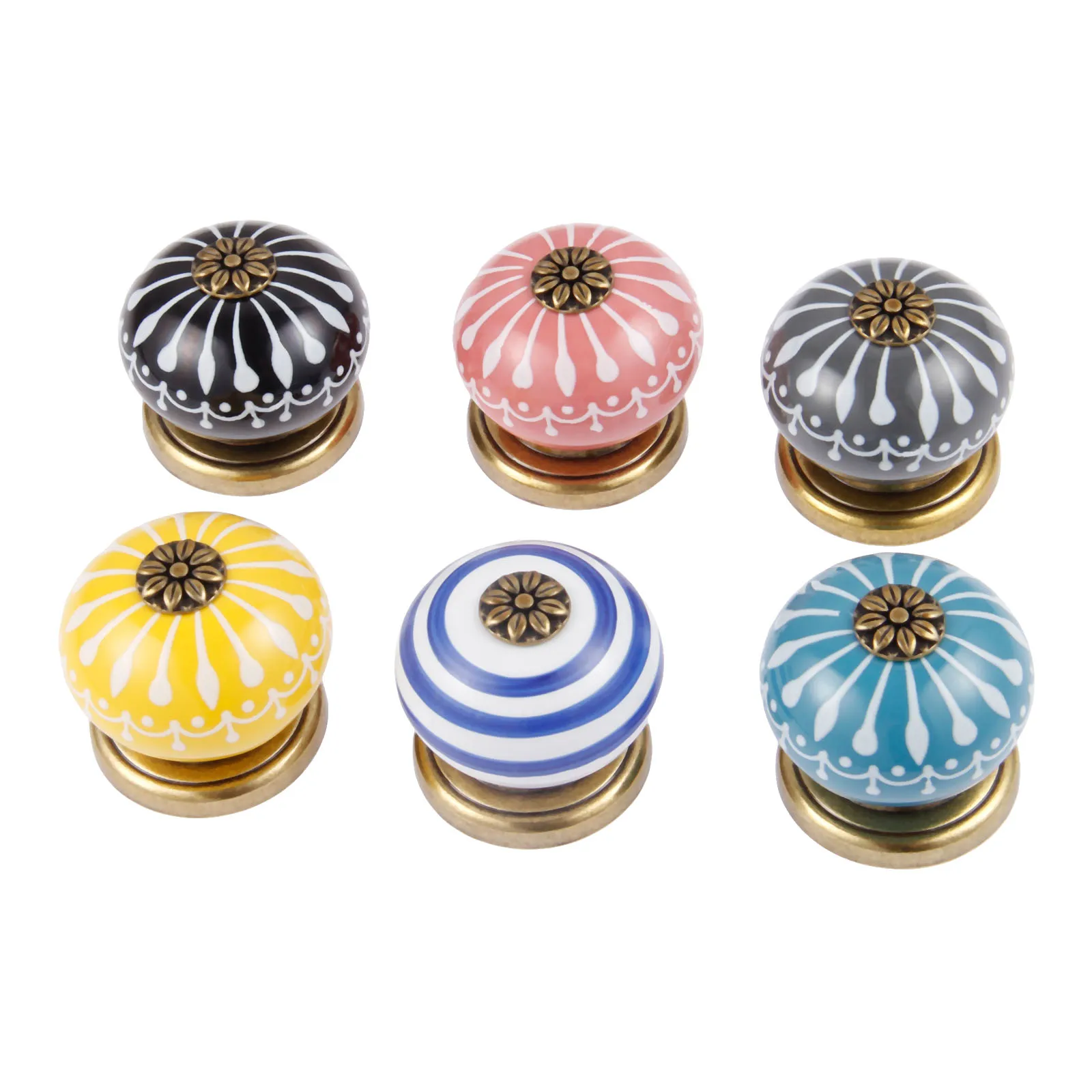 1 шт. керамические круглые ручки для мебели шкафа и дверный шкаф ящик кухонная
