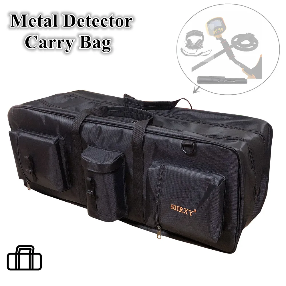 

Metal Detector Carry Bag Portable Waterproof Canvas Storage Bag Multifunction Carry Tools Organizer Treasure hunt Backpack