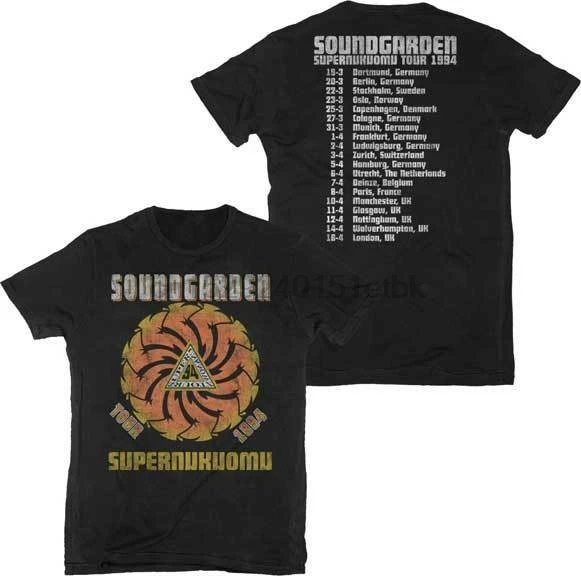 Черная футболка Soundgarden Superunknown spirm L XL 2XL|Мужские футболки| |