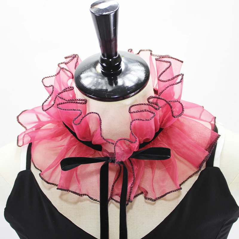 Женский винтажный поддельный съемный воротник воротники отворот блузка Топ