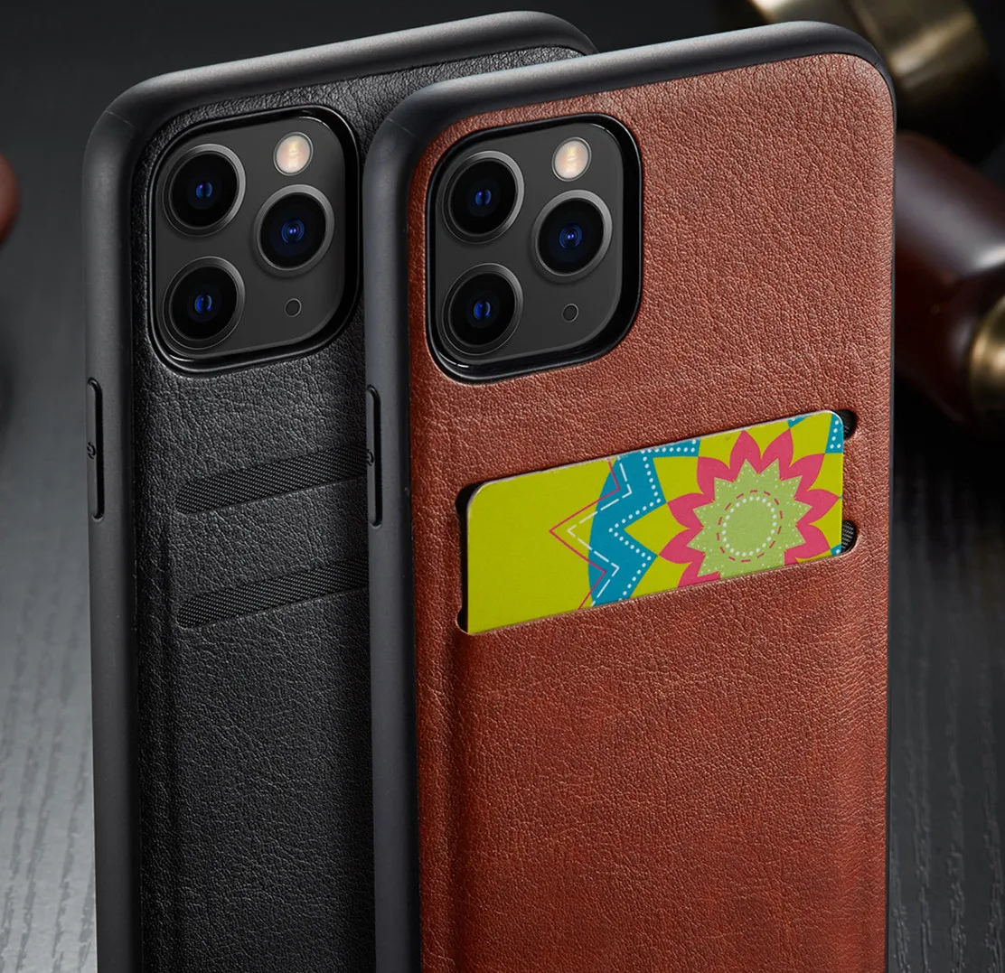 Чехол для iPhone 11 Pro Max роскошный кожаный футляр карт чехол XS XR X 8 7 6 6S Plus