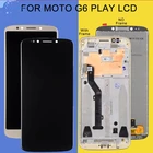 Оригинальный сенсорный ЖК-экран 5,7 дюйма xt006 для Motorola Moto G6 Play, дигитайзер сенсорного экрана в сборе, бесплатная доставка с рамкой