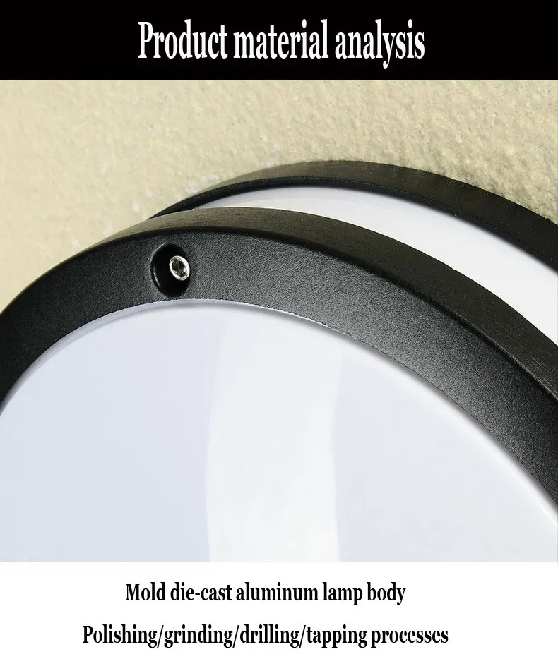 

Led Ceiling Lights Waterproof Outdoor Lighting Wall Lamps IP65 Balcony Aluminum Body AC220V