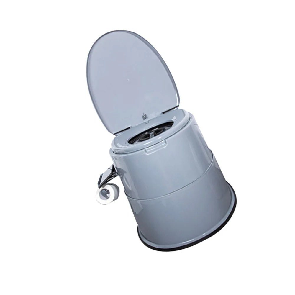 

Portable Elderly Bathroom Toilet Chair Stable High Strength Toilet for Handicapped Child Pregnant (White)