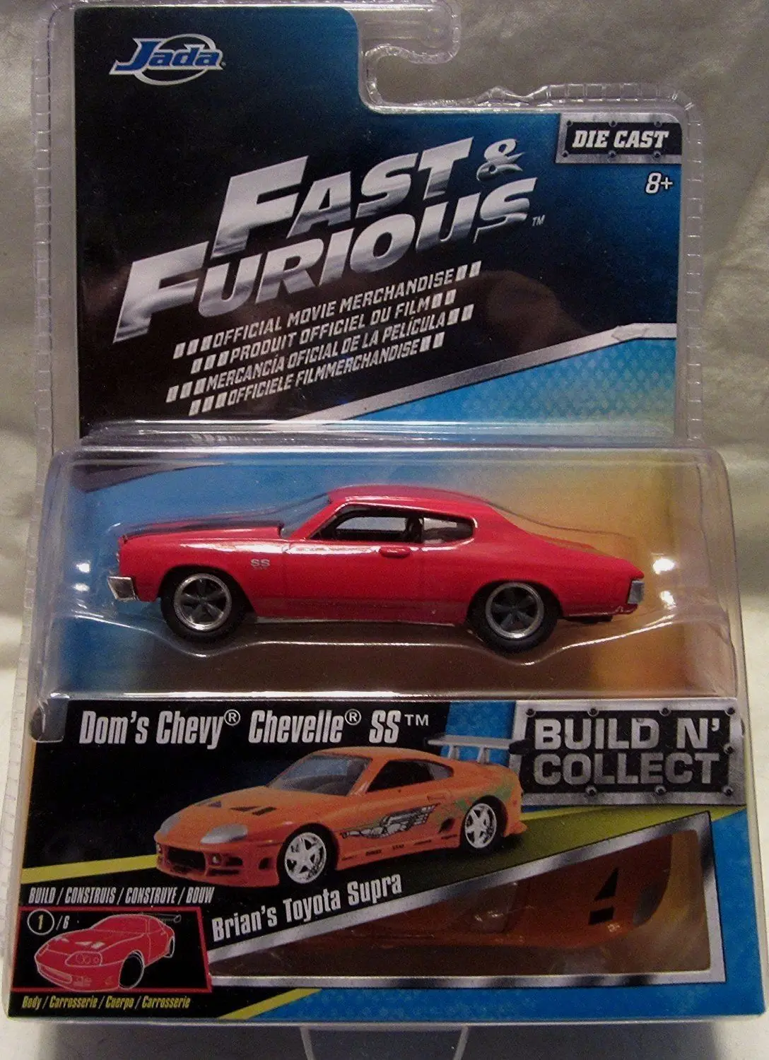 

1/55 Fast and Furious Cars Dom's Chevy Chevelle SS Simulation Metal Diecast Model Cars Kids Toys