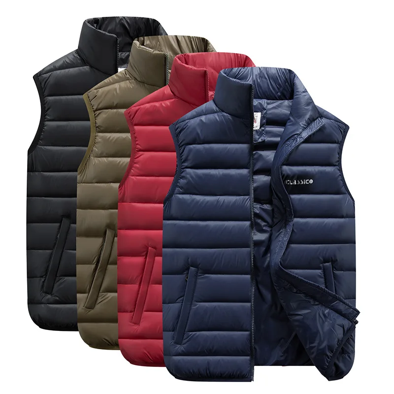 

ZOGAA Autumn Winter Couple Models Lightweight Down Jacket Cotton Vest Large Size Down Cotton Vest Men Women Slim Fashion Vest