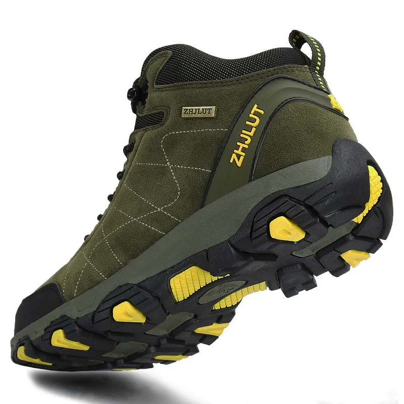 

Outdoor Hiking Boots Men Winter Trekking Shoes Leather Climbing Mountain Treking Tracking Trail Zapatillas Botas Hombre