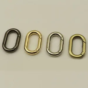 2 шт., металлические Пружинные овальные кольца-брелоки
