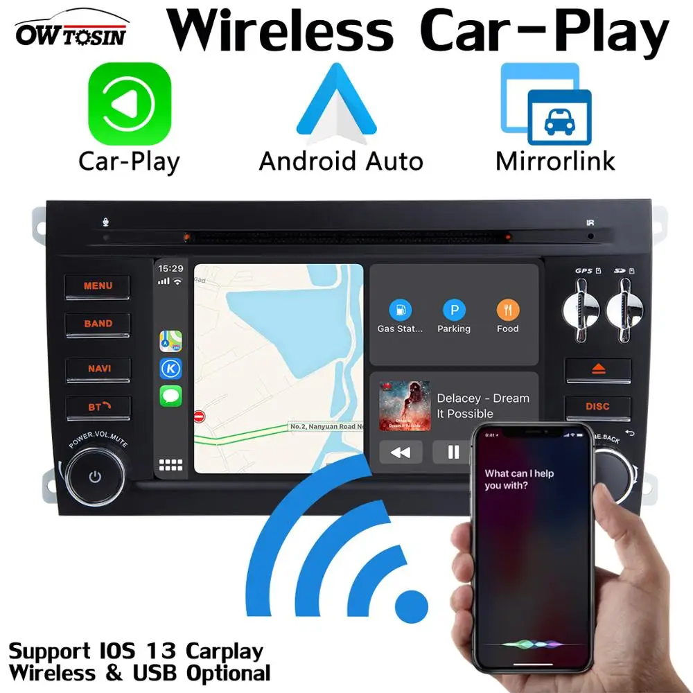 Автомагнитола с GPS навигацией 7 &quotPX6 4G + 64G Android 9 0 для Porsche Cayenne 2003 2010|Автомагнитолы| |