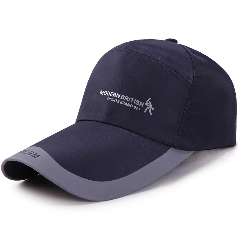 

2020 Classic Men Women Extended Brim Outdoor Baseball Cap Snapback SunScreen Hat Fishing Breathable Bone Hat Gorras Wholesale