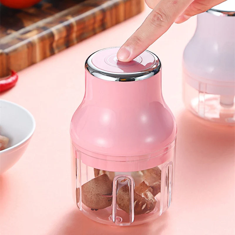Multifunctional Electric Vegetable Cutter Slicer Fruit Chopper Garlic Crusher Press Meat Grinder USB Rechargeable Potato Masher | Дом и сад