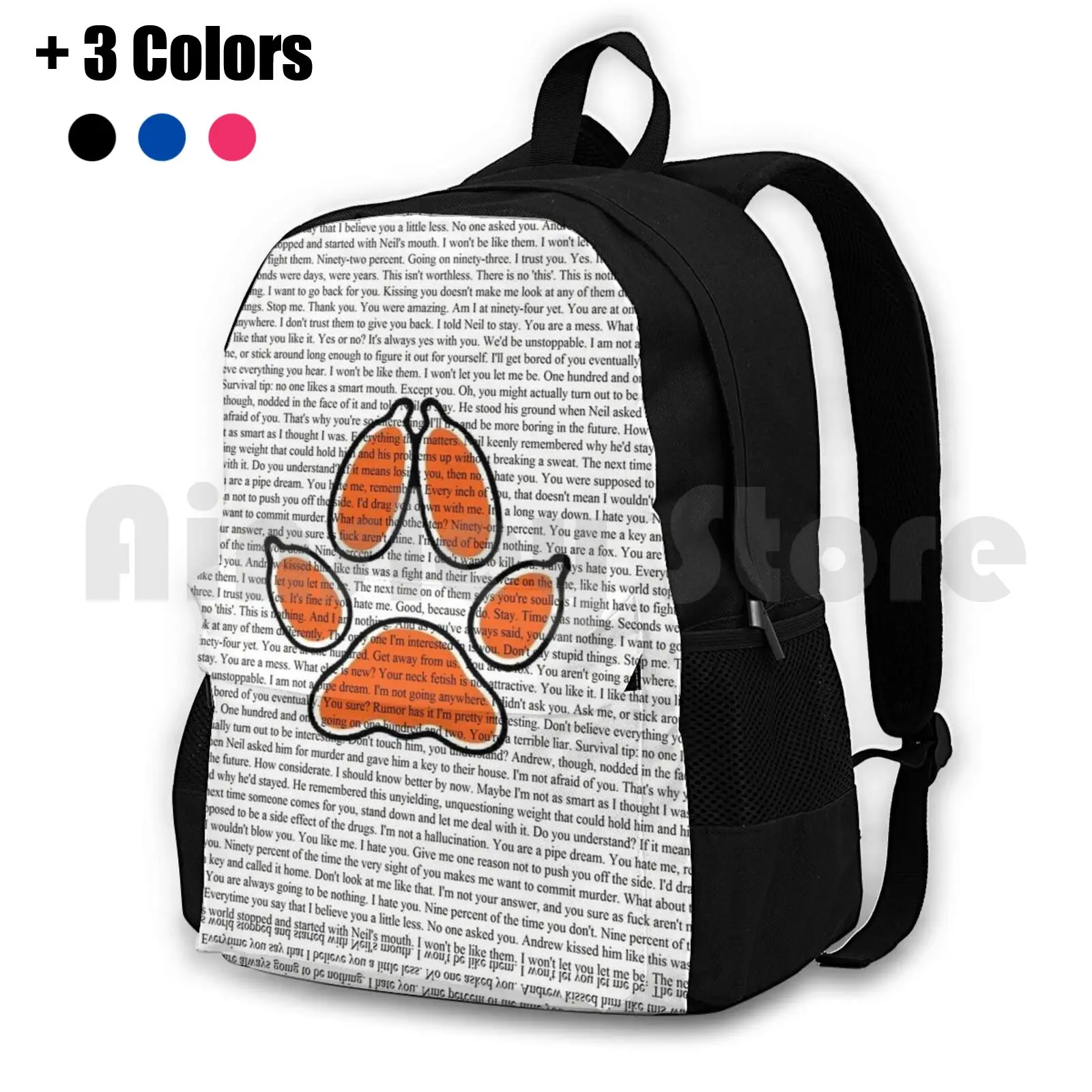 

Andreil Quotes Outdoor Hiking Backpack Waterproof Camping Travel Andreil The Foxhole Court All For The Game Neil Josten Andrew