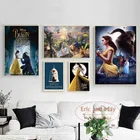 Плакаты и принты из фильма Красавица и чудовище, Картина на холсте, художественные настенные картины, украшения в стиле ретро для домашнего декора, плакат
