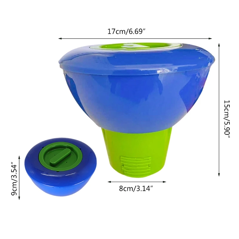 

8Inch Chemical Floater Tablet Floating Chlorine Bromine Dispenser Swimming Pool Automatic Dosing Device K3NE