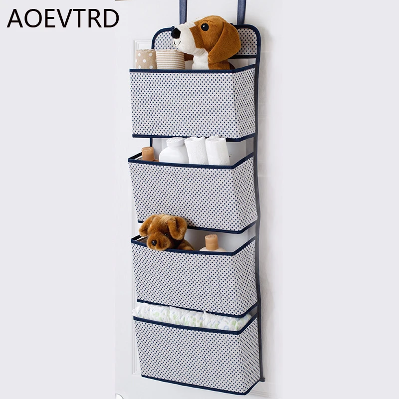 С 4 карманами в стене висит сумка для хранения шкафу простой HousewareOrganizer над дверью