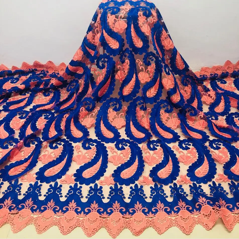 

African French Lace Fabric 2020 High Quality Tulle Lace Dress For Women Embroidery Stones Lace Net French Lace Fabric