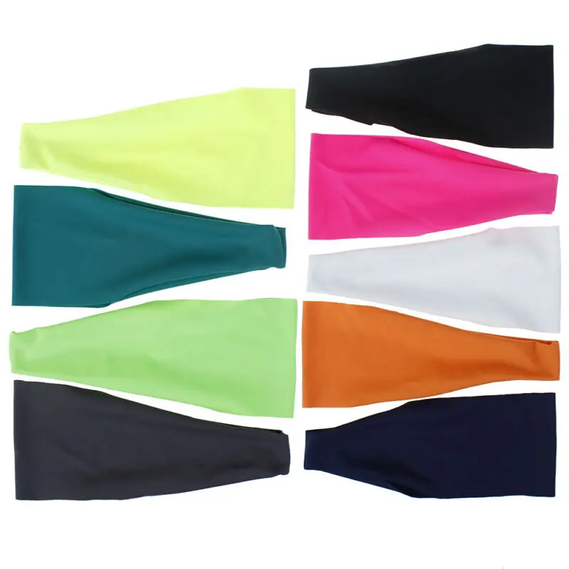 Повседневная спортивная лента для волос мужчин и женщин 2020 эластичная широкая