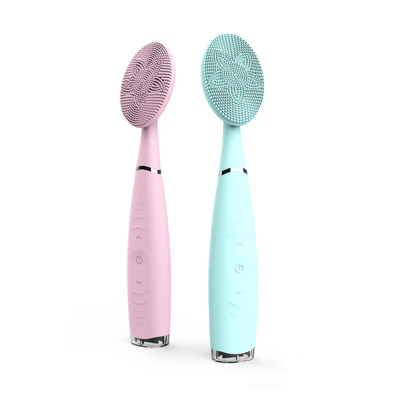 

USB Rechargeable Face Facial Cleansing Brush Silicone Sonic Face Cleaner Deep Pore Cleaning Skin Massager Face Cleansing Brush