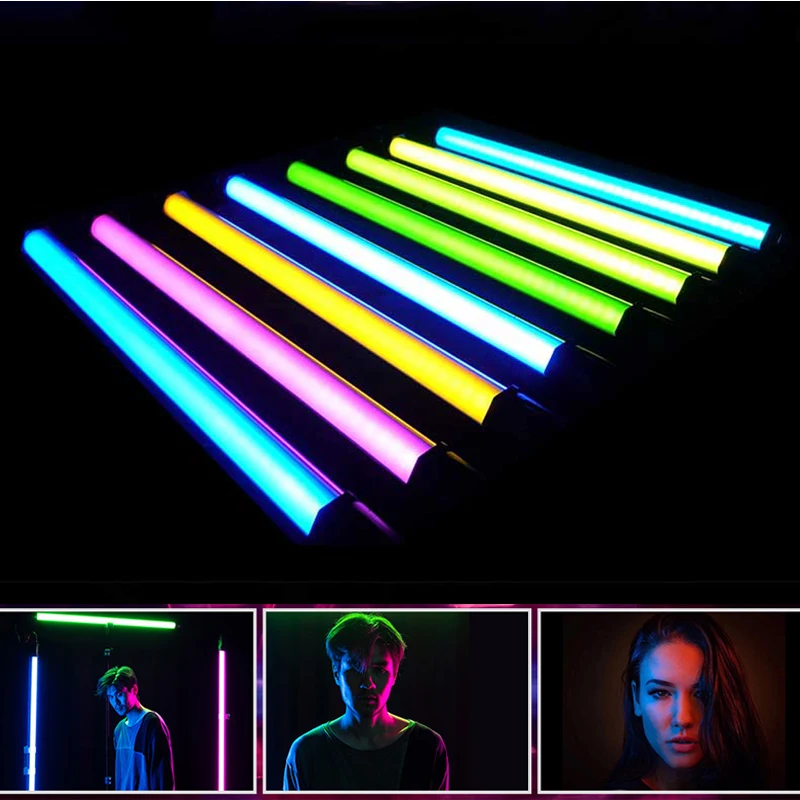 NanGuang светодиодный светильник для студии RGB цвет 2700K 6500K фотосъемки ing селфи палка