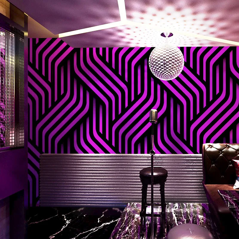 

KTV wallpaper song hall flash wall cloth 3D reflective bar personalized creative corridor background wall wallpaper