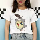 Женская футболка Миядзаки Хаяо аниме Мой сосед Тоторо рубашка для девочек мультяшная одежда смешная кавайная хипстерская футболка