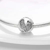 hot sale 2022 trend 925 sterling silver small feet charm beads fit original pandora bracelet pendant necklace jewelry