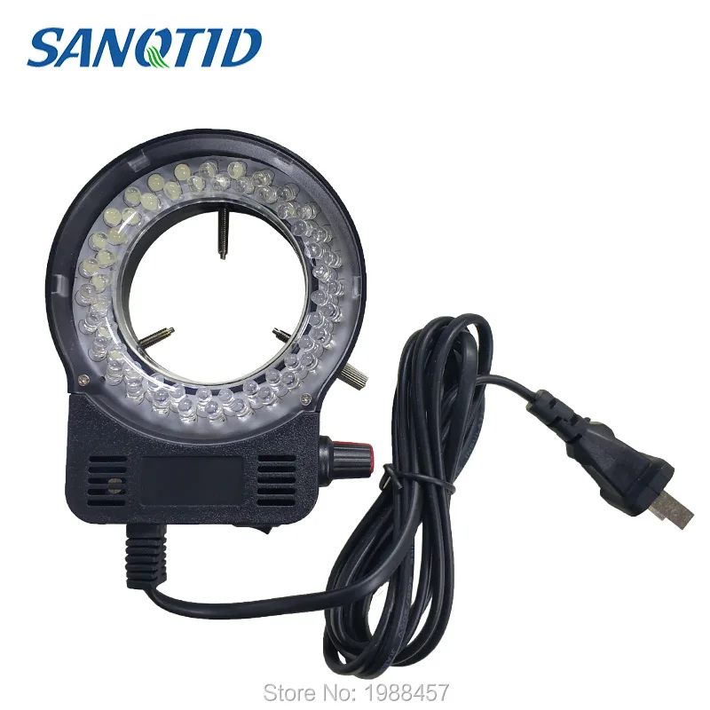 Светодиодный кольцевой светильник с регулируемым микроскопом 100 в 220 В 600 лм для