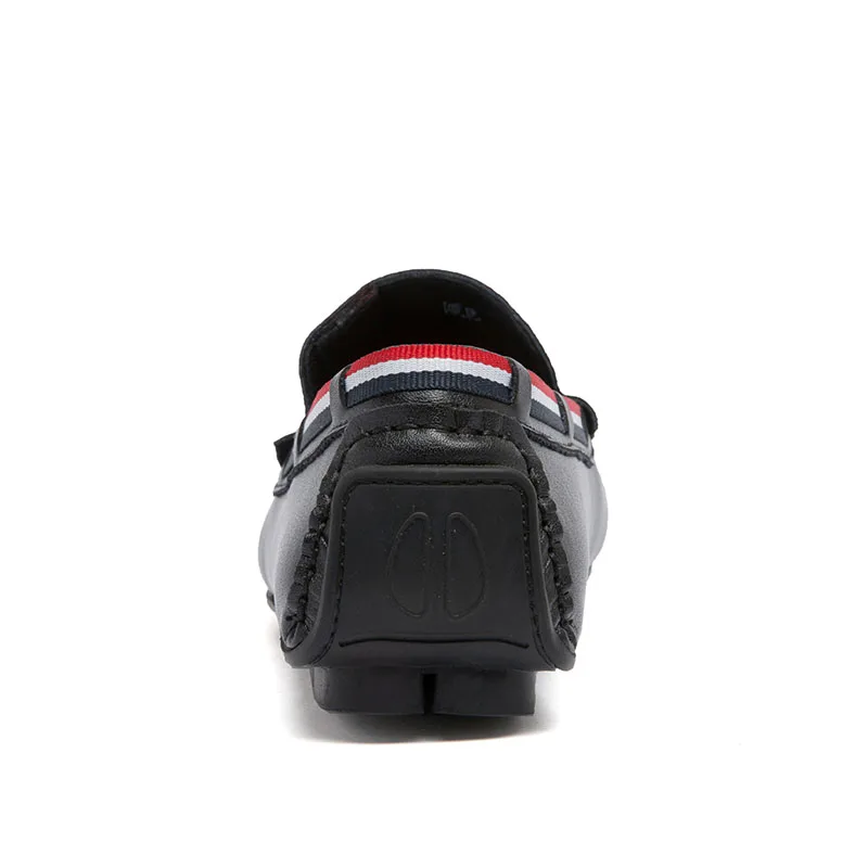 

New Trend Leather Shoes For Men Black White Mens Loafer Shoes High Quality Driving Shoes Man Slip On Handmade Men Shoes