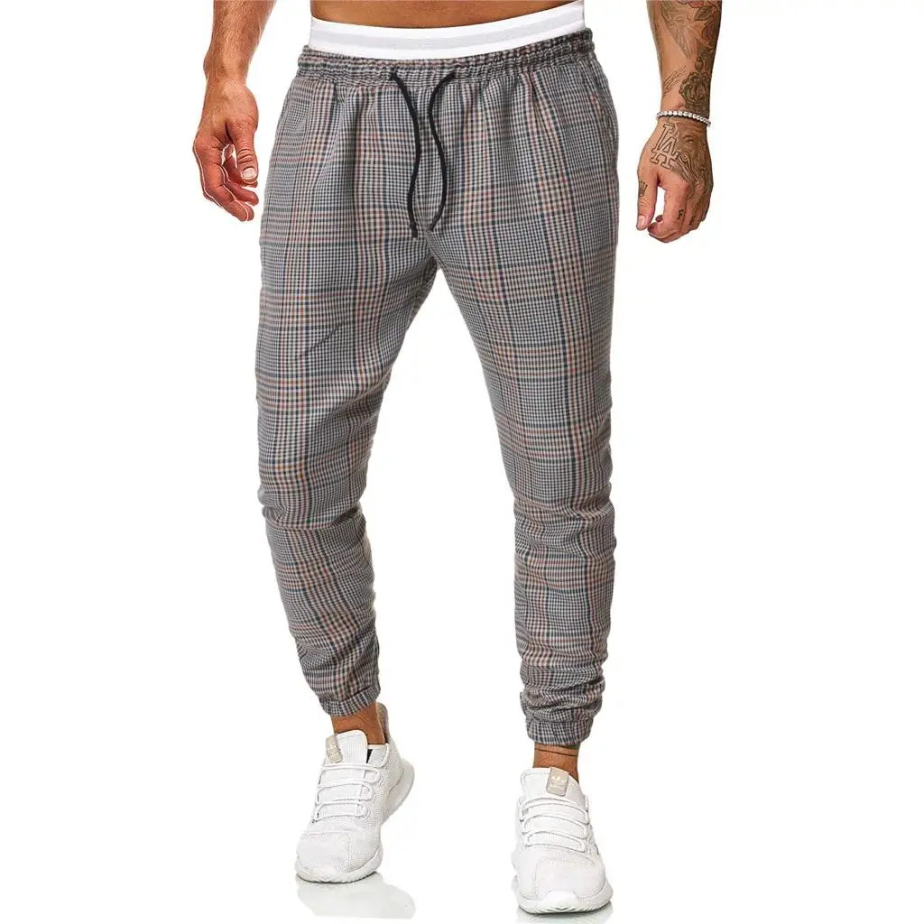 Мужские Саржевые модные брюки для бега новинка 2020 городские прямые в полоску