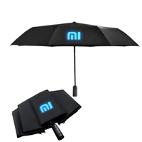 xiaomi automatic umbrellas noctilcent windproof auto folding 8k umbrella men women business outdoor travel parasol black