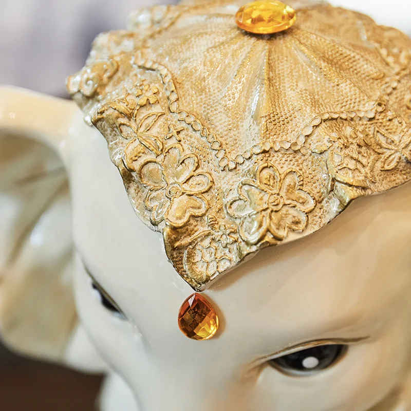 Креативная полимерная статуя в виде слона для аквариума винтажная домашнего