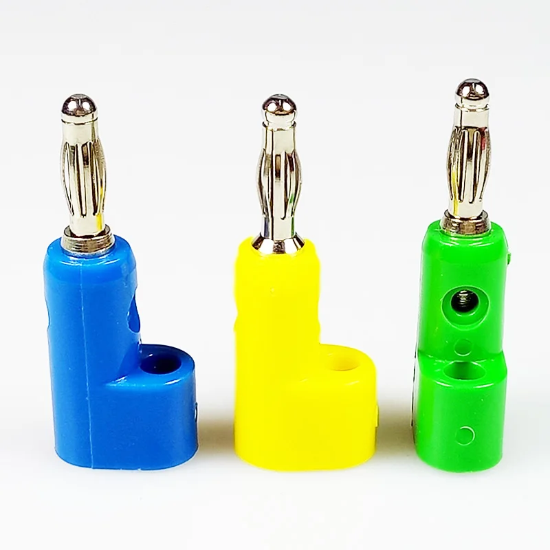 10pcs/lot Audio Speaker Amplifier Banana Male Plug Binding Post 4mm Jack&ampPlug Terminal Connector with Hole for Cable | Обустройство