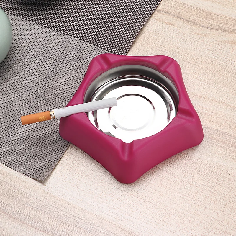 Креативная модная пепельница из нержавеющей стали Интернет кафе бар большая