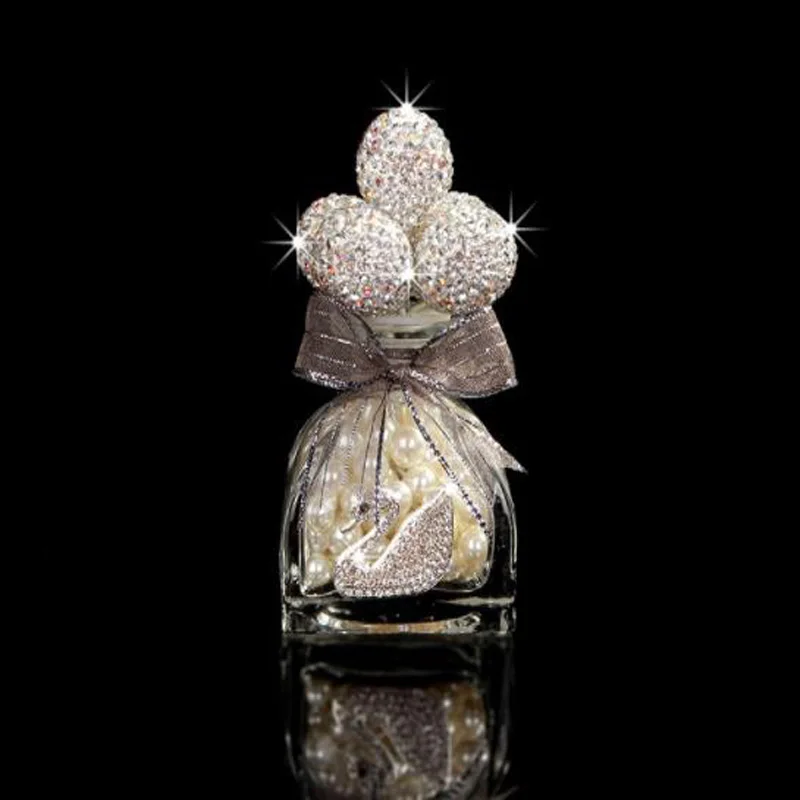 Car Ornament Perfume Bottle  Creative Macarons Diamond Confession Balloon Decorate Gift Cars Decoration