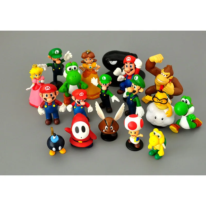 Экшн-фигурки из ПВХ Super Bros игрушки Йоши персик принцесса Луиджи стесняйтесь