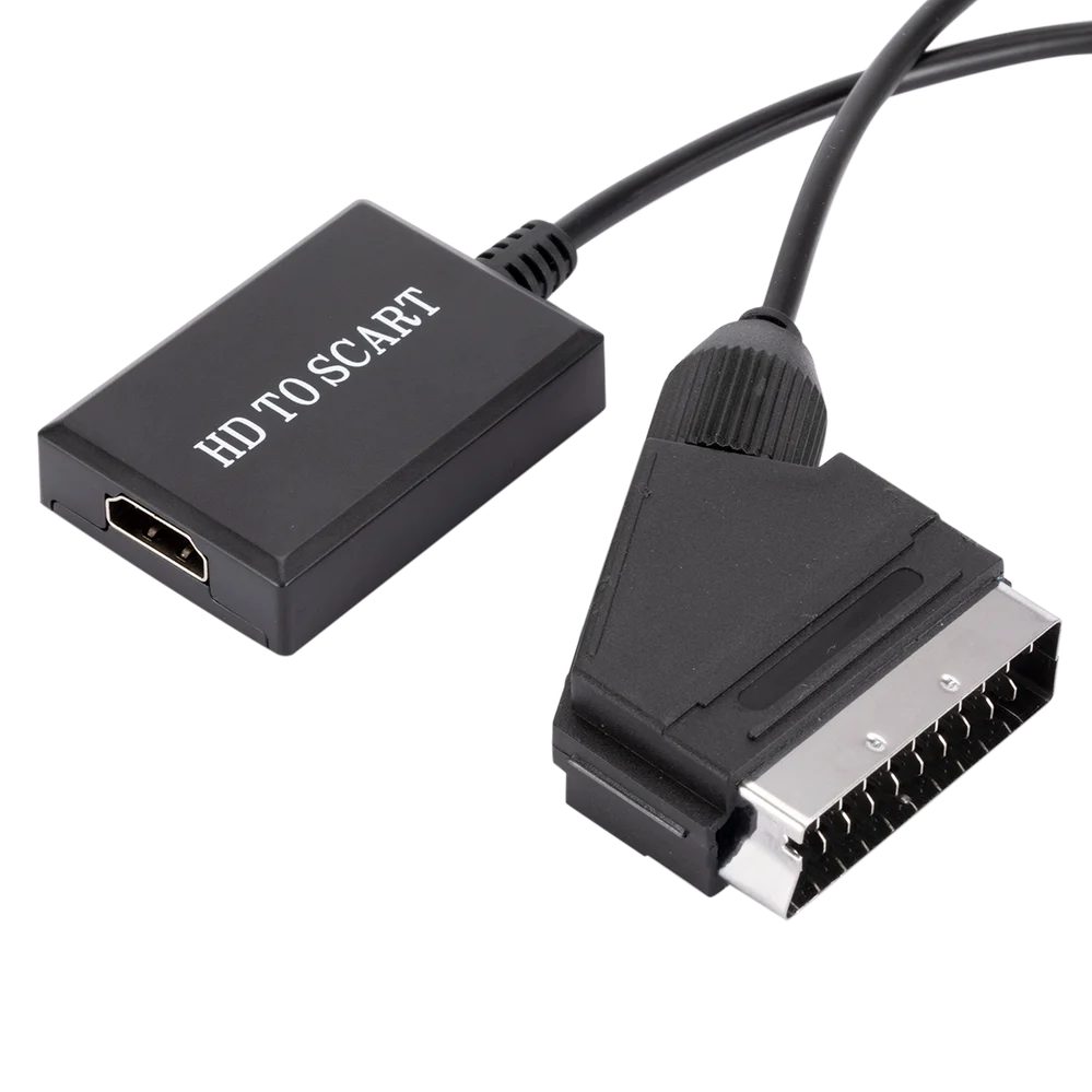 PzzPss HD 1080P HDMI вход на выход SCART видео аудио конвертер адаптер для HDTV DVD Sky Box STB Plug and Play