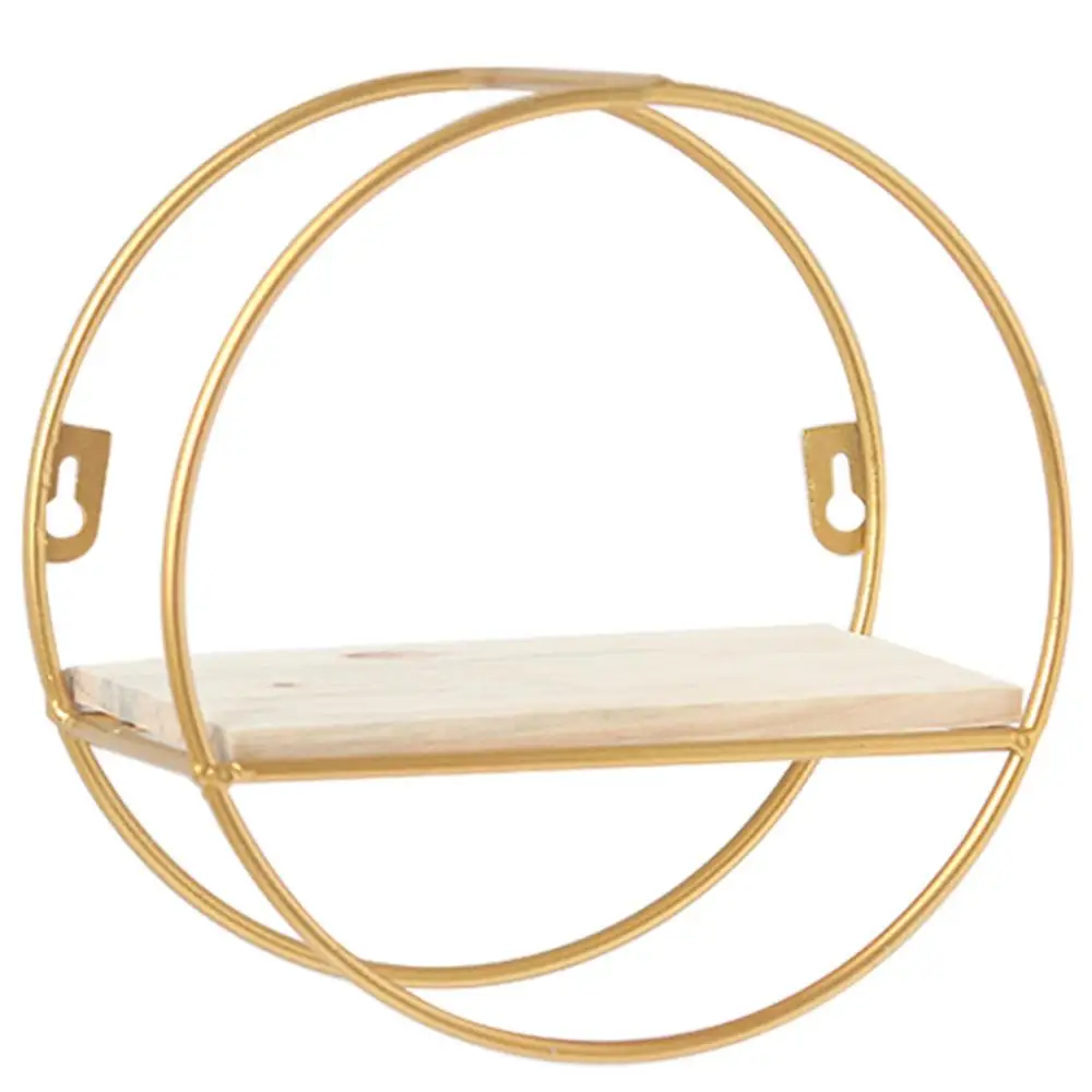 Деревянная железная настенная полка стеллаж для хранения металлическая