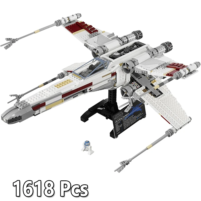 

10240 05039 Stars Building Blocks Red Five X-wing Starfighter Wars Model 1618Pcs Bricks Education Toys For Kids Gifts