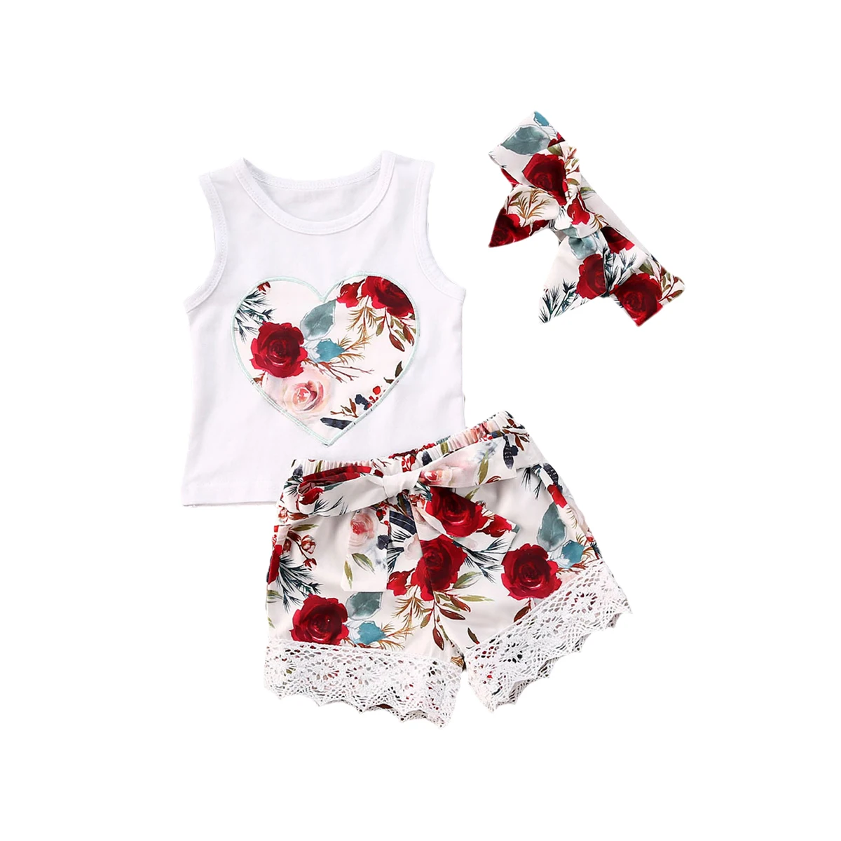 От 0 до 4 лет милые летние футболки для младенцев комплекты одежды маленьких