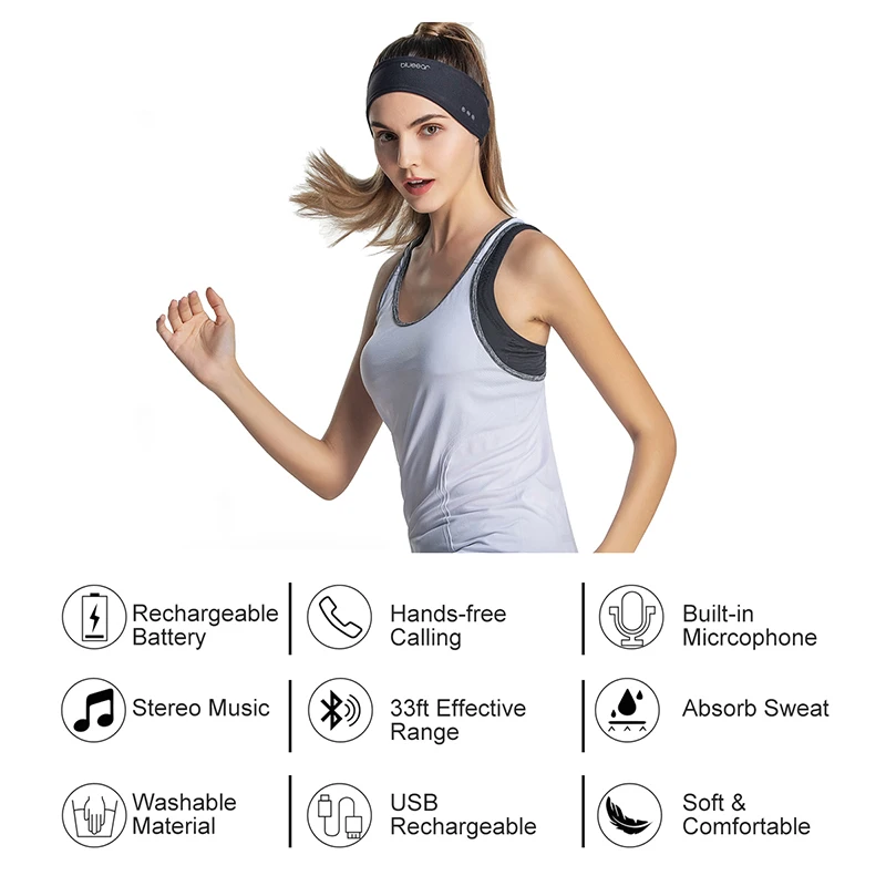 Bluetooth-наушники для сна музыкальные спортивные Напульсники мужчин и женщин