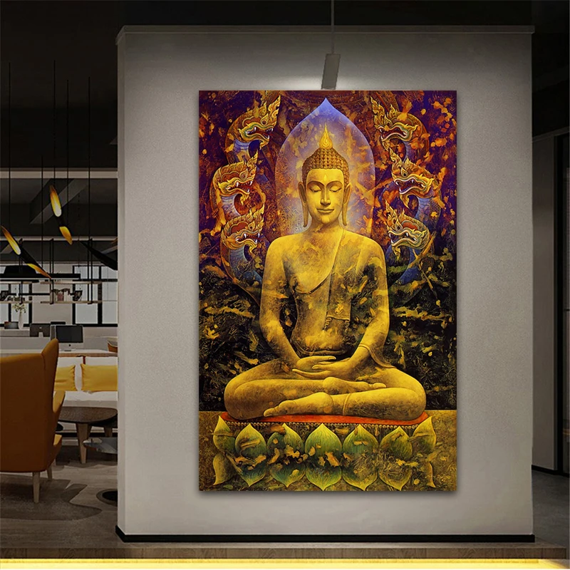 RELIABLI искусство картина с Буддой печать на холсте Современное украшение для дома